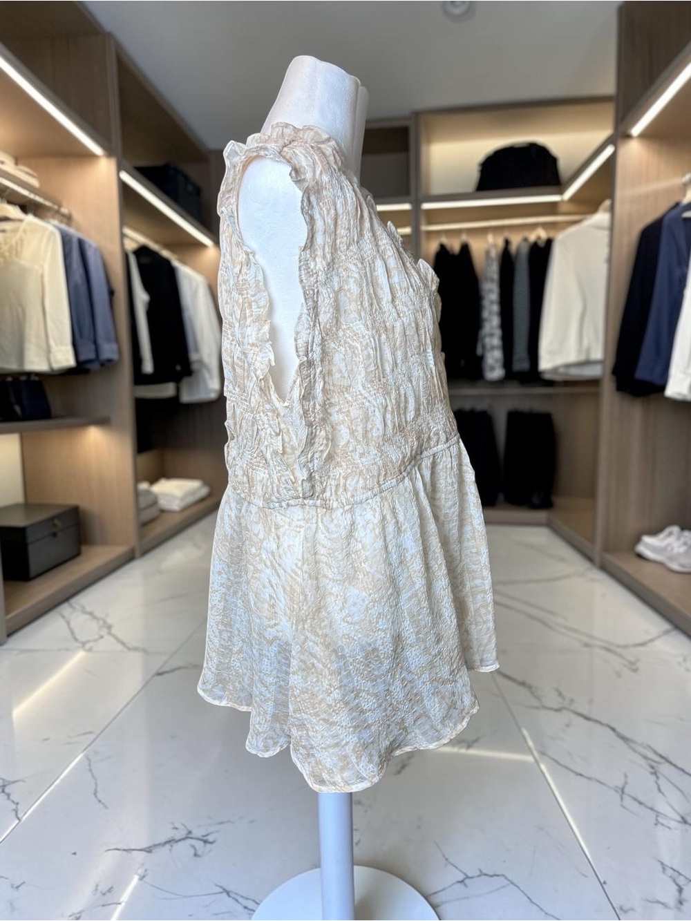 Torrid 2X Ruffle Surplice Blouse |
Cream Beige | Sheer Boho Flowy Top - Picture 9 of 12